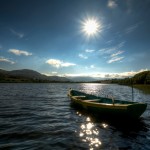 Rowboat on a Lake