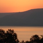 Sunrise over the Sea of Galilee
