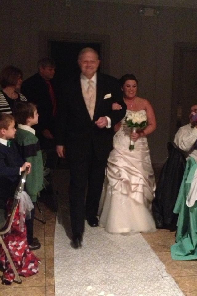 Walking Abi down the aisle